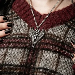 Alchemy Gothic Angel Of Mercury Necklace (Silver)