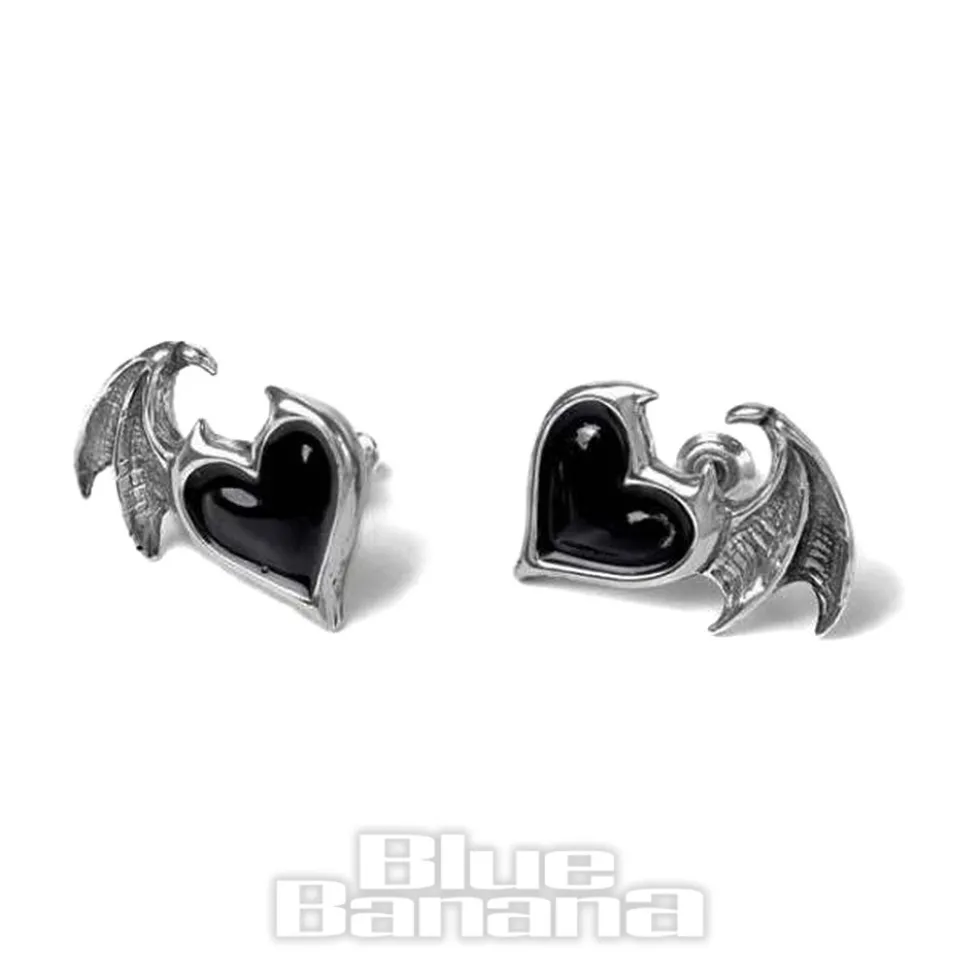 Alchemy Gothic Blacksoul Earrings (Pewter)