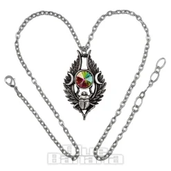 Alchemy Gothic Dea Umbra Nili Necklace (Silver)