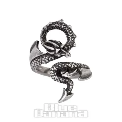 Alchemy Gothic Dragon Lure Ring (Pewter)