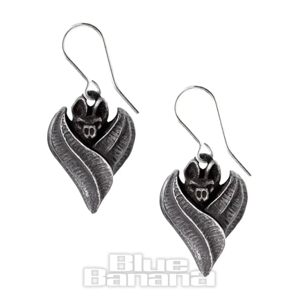 Alchemy Gothic Evil-Lution Earrings (Silver)