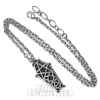 Alchemy Gothic Hex Coffin Necklace (Silver)