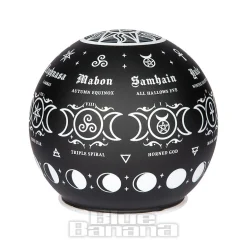 Alchemy Gothic Pagan Calendar Globe Light (Black)