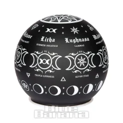 Alchemy Gothic Pagan Calendar Globe Light (Black)
