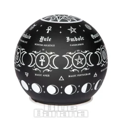 Alchemy Gothic Pagan Calendar Globe Light (Black)