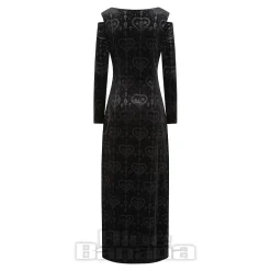 Banned Amara Velvet Maxi Dress (Black)