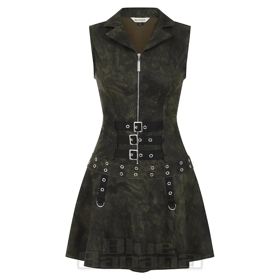 Banned Astrid Dress (Army Green)