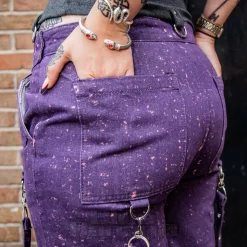 Banned Candy Strap Trousers (Purple)