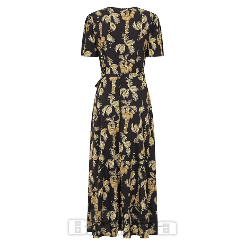 Banned Carol Golden Hour Wrap Dress (Black)