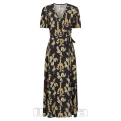 Banned Carol Golden Hour Wrap Dress (Black)