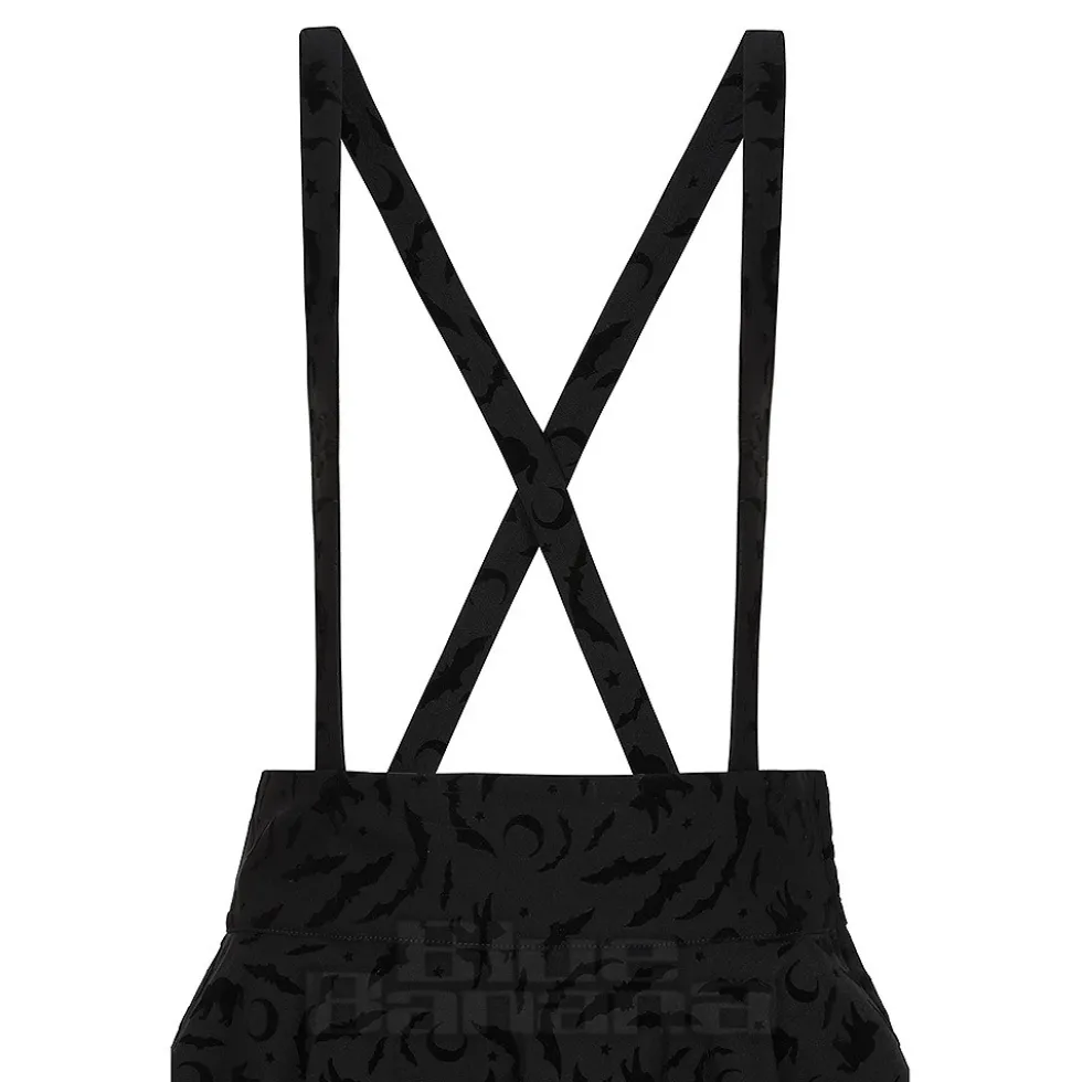 Banned Cecilia Witchy Suspender Midi Skirt (Black)