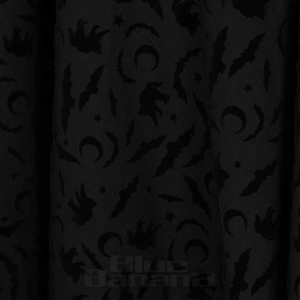 Banned Cecilia Witchy Suspender Midi Skirt (Black)