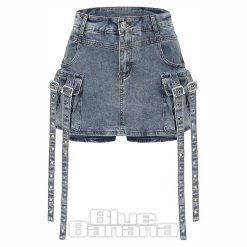 Banned Denim Dita Shorts (Blue)