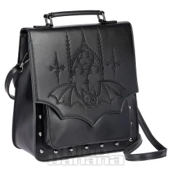 Banned Gothic Bat Handbag (Black)
