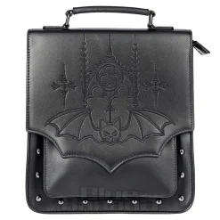 Banned Gothic Bat Handbag (Black)