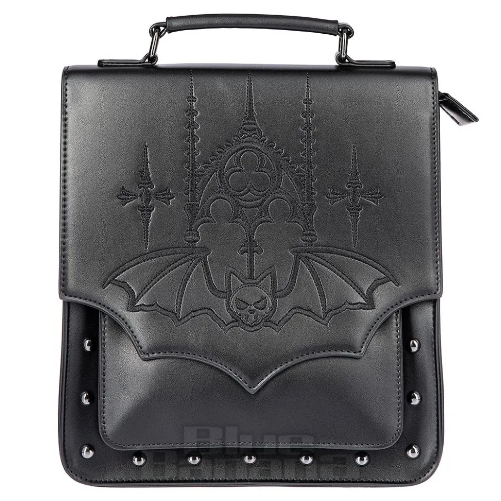 Banned Gothic Bat Handbag (Black)