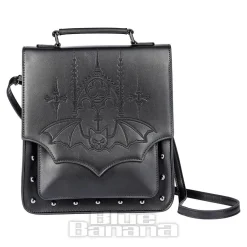 Banned Gothic Bat Handbag (Black)