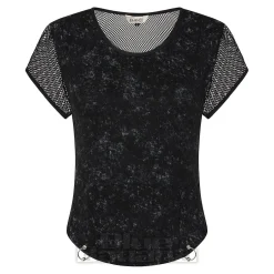 Banned Grunge Grid Top (Black)