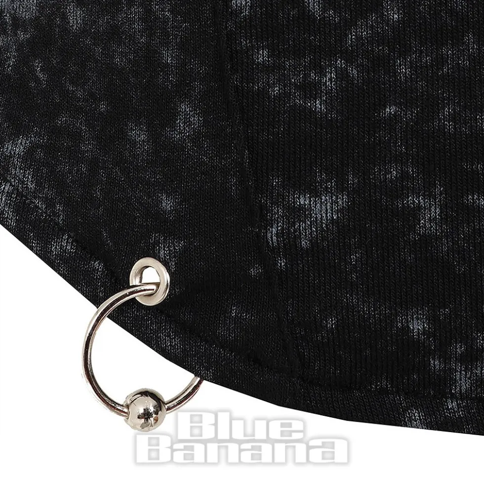 Banned Grunge Grid Top (Black)