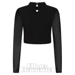 Banned Lavinia Crop Top (Black)