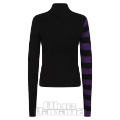Banned Midnight Ritual Cardigan (Black/Purple)