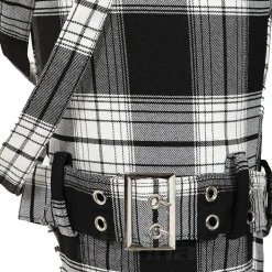 Banned Nocturne Buckle Trousers (Black/White)