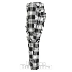 Banned Nocturne Buckle Trousers (Black/White)