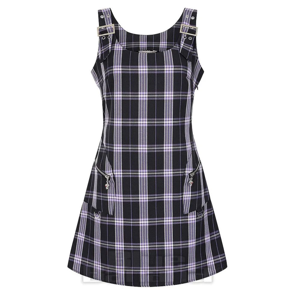 Banned No Rules Buckle Mini Dress (Purple)