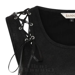 Banned Rogue Ribbon Top (Black)