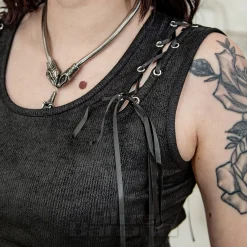 Banned Rogue Ribbon Top (Black)