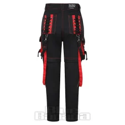 Banned Strappy Paxt Trousers (Black/Red)