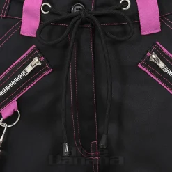 Banned Strappy Paxt Trousers (Black/Pink)