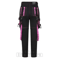 Banned Strappy Paxt Trousers (Black/Pink)
