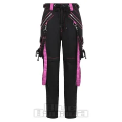 Banned Strappy Paxt Trousers (Black/Pink)