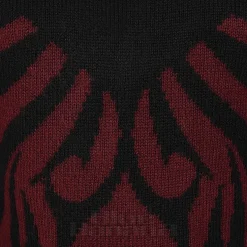 Banned Toxic Love Cropped Jumper (Black/Burgundy)