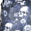 Bleeding Heart Adjustable Skull Handbag (Blue)