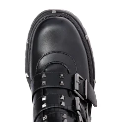Bleeding Heart Buckle Boots (Black)