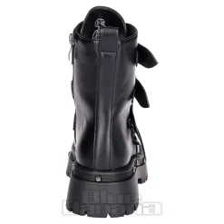 Bleeding Heart Buckle Boots (Black)
