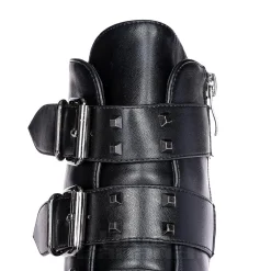Bleeding Heart Buckle Boots (Black)