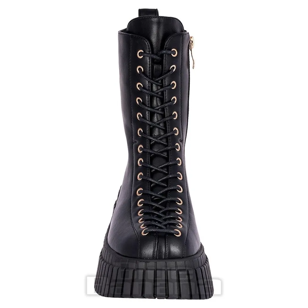 Bleeding Heart 15-Eye Boots (Black)