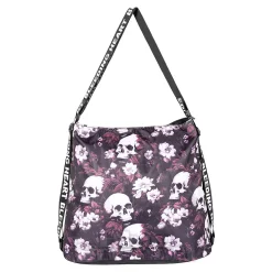 Bleeding Heart Skulls Handbag (Red)