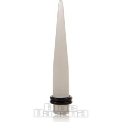Blue Banana Acrylic Glow In The Dark Ear Stretcher (White)