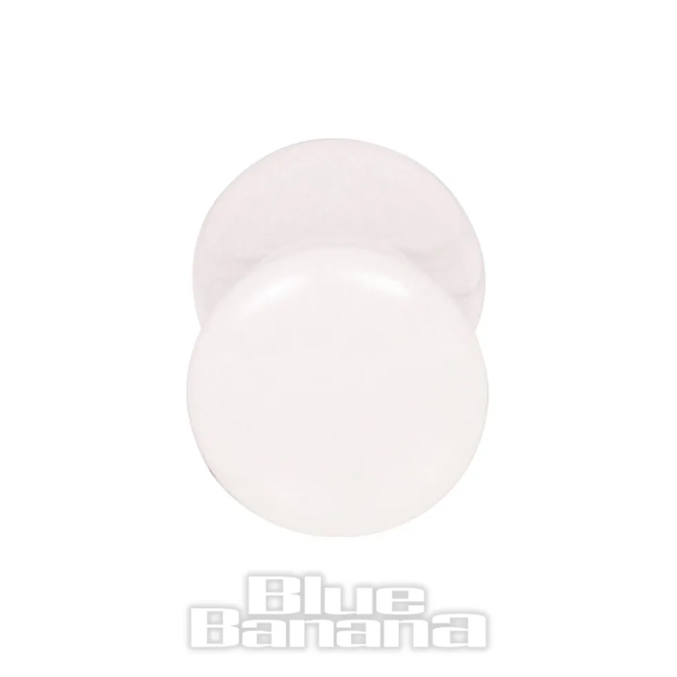 Blue Banana Acrylic Glow In The Dark Ear Plug 2-20mm (White)