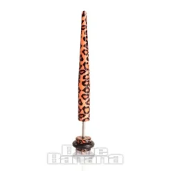 Blue Banana Acrylic Leopard Print Fake Ear Stretcher (Natural)