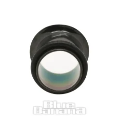 Blue Banana Acrylic Plain Ear Plug 4-10mm (Black)