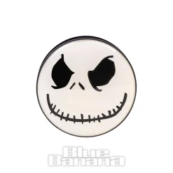 Blue Banana Acrylic Pumpkin Face Ear Plug 26-36mm (Black/White)