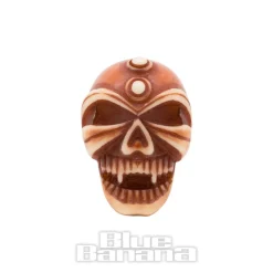Blue Banana Acrylic Skull Ear Plug 4-12mm (Brown)