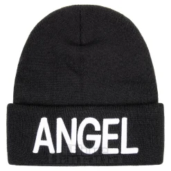 Blue Banana Angel Beanie Hat (Black)