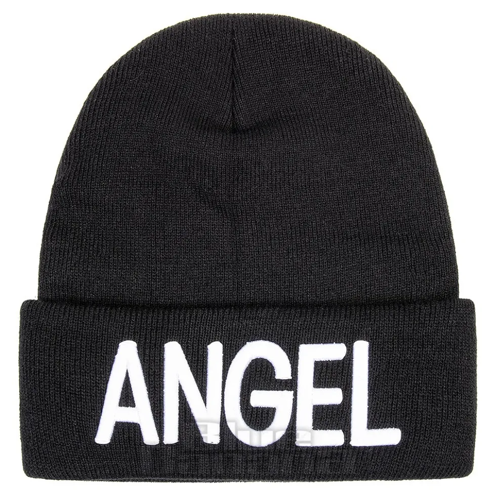 Blue Banana Angel Beanie Hat (Black)