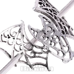 Blue Banana Bat Cut Out Hair Pin (Silver)
